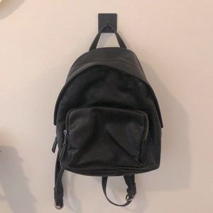 Black Leather Backpack